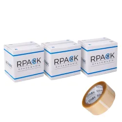 Taśma RPACK Solvent Transparent 48/120m 108szt.